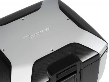 Preview: Smartrack Set inkl. Xcore Topcase für CF Moto 1000 MT-X (2026-) - Silber/Schwarz