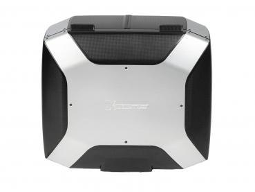 Preview: Xcore Topcase 40 für Smartrack schwarz mit silberner Blende