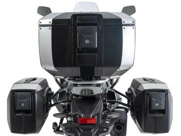 Xcore Topcase 40 für Smartrack schwarz mit silberner Blende