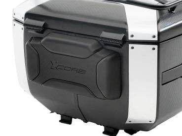 Xcore Topcase 40 für Smartrack schwarz mit silberner Blende