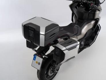 Xcore Topcase 40 für Smartrack schwarz mit silberner Blende