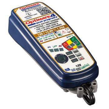 OptiMate 4 Quad Program – 9-stufiges, gekapseltes, batterieschonendes 12V/12.8V 1.25A Lade- & Wartungsgerät