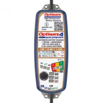 Preview: 	OptiMate 4 Quad Program Premium Edition – 9-stufiges, gekapseltes, batterieschonendes Lade- & Wartungsgerät (12V/12.8V, 1.25A)