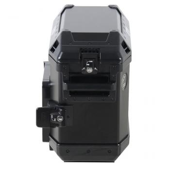 Valise latéral Alu Xplorer 30 litres-gauche-noir-cote1