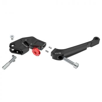 Preview: Bremshebel- und Kupplungshebel Set, CNC gefräst passend für BMW R 1300 GS 23- Schwarz Glänzend Eloxiert
