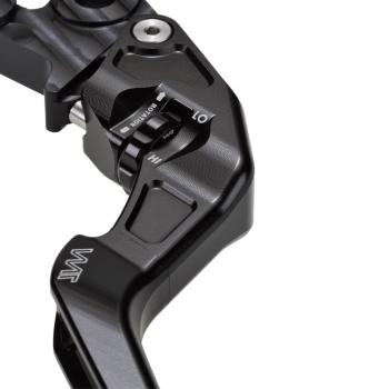 Preview: Bremshebel- und Kupplungshebel Set, CNC gefräst passend für Moto Guzzi V85 TT (KW, KY, KX) 19- Schwarz Glänzend Eloxiert