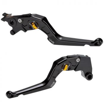 Bremshebel- und Kupplungshebel Set, CNC gefräst passend für BMW F 850 GS / Adventure / Low 18- Gold Glänzend Eloxiert