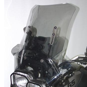 Einstellbares Windschild für passend für BMW F650 GS & F800 GS - rauchgrau