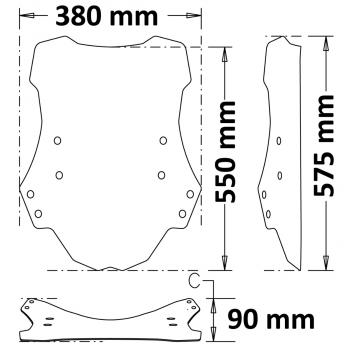 Preview: hohes-transparentes-windschild-passend-fur-benelli-trk-502