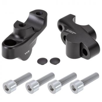 Preview: Handlebar riser with offset suitable for Honda CB 500 S (PC 32) 96-03 black anodized