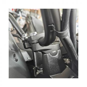 Preview: Handlebar riser with offset suitable for Honda CB 500 S (PC 32) 96-03 black anodized