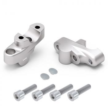 Preview: Handlebar riser with offset suitable for Honda CB 500 S (PC 32) 96-03 silver anodized