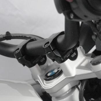 Lenkererhöhung verstellbar passend für BMW R 1250 RT 21- Silber Eloxiert