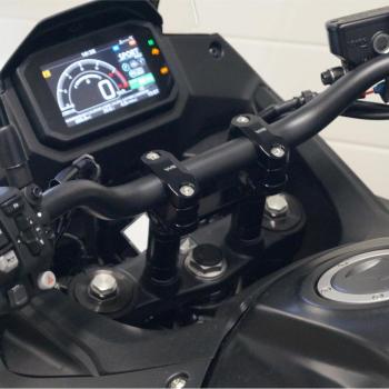 Preview: Élévation de guidon réglable pour Honda XL 750 Transalp 2023 – anodisé noir
