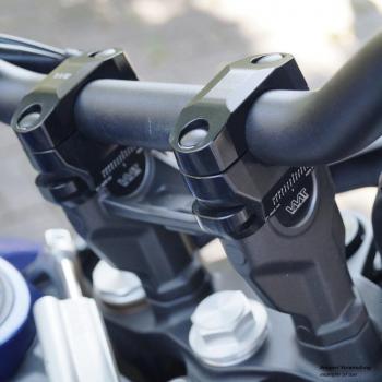 Preview: Handlebar riser adjustable suitable for KTM 1290 Super Adventure R 17- silver anodized
