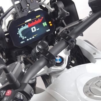 Preview: Lenkererhöhung verstellbar passend für Yamaha XSR 700 & XTribute, MTM690 (RM36, RM37) 21- Rot Eloxiert