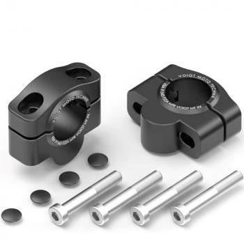 Preview: Handlebar risers 20 mm suitable for KTM 950 LC 8 Adventure & Adventure S black anodized