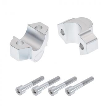 Lenkererhöhung 20 mm passend für Yamaha MT-10 & SP (RN45) 16-21 Silber Eloxiert