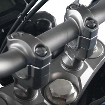 Lenkererhöhung 20 mm passend für Yamaha MT-10 & SP (RN45) 16-21 Silber Eloxiert