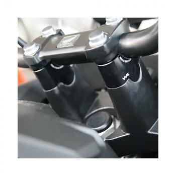 Preview: Handlebar risers 25 mm suitable for Honda CB 500 S (PC 32) 96-03 black anodized