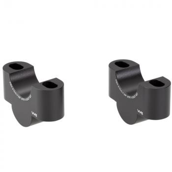 Lenkererhöhung 25 mm passend für Honda CMX 1100 Rebel (SC83) 21- Schwarz Eloxiert