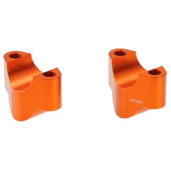 Preview: Handlebar risers 25 mm suitable for KTM 1290 Super Adventure orange anodized