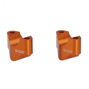 Preview: Handlebar risers 25 mm suitable for KTM 690 SMC R & Enduro R 2019- orange anodized