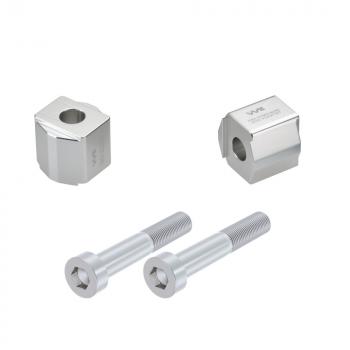 Preview: Handlebar risers 25 mm suitable for KTM 690 SMC, SMC R, Enduro and Enduro R 2008-2016 silver anodized