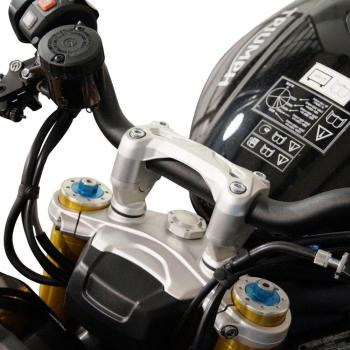 Preview: Handlebar risers 25 mm suitable for Triumph Speed Triple 1050 R (2016-2020) silver anodized