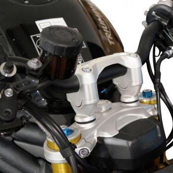Preview: Handlebar risers 25 mm suitable for Triumph Speed Triple 1050 R (2016-2020) silver anodized