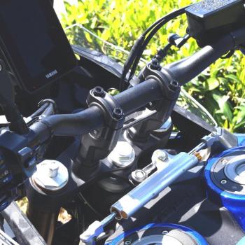 Preview: Lenkererhöhung 25 mm für Yamaha Ténéré 700, Rally & World Raid (alle Modelle) - schwarz eloxiert