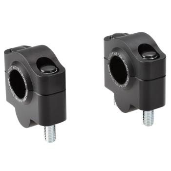 Handlebar risers 25 mm suitable for Yamaha XT 600 (3PW) 89 black anodized