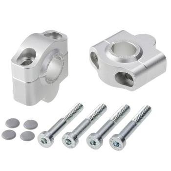 Preview: Handlebar risers 25 mm suitable for Yamaha XT 600 (3XP) 89 silver anodized