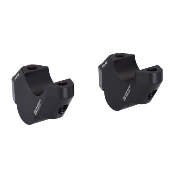 Handlebar risers 30 mm with offset 17 mm suitable for KTM 250 DUKE black anodized