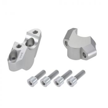 Preview: Handlebar risers 30 mm with offset 17 mm suitable for KTM 250 DUKE silver andodized