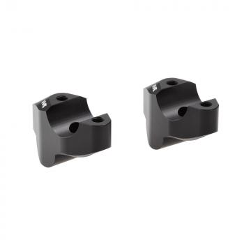 Handlebar risers 30 mm with offset 19 mm suitable for KTM 300 EXC / TPI (KG) 07-16 black anodized