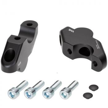 Handlebar risers 30 mm with offset 20 mm suitable for Aprilia Aprilia 900 Dorsoduro 2017-2020 black anodized