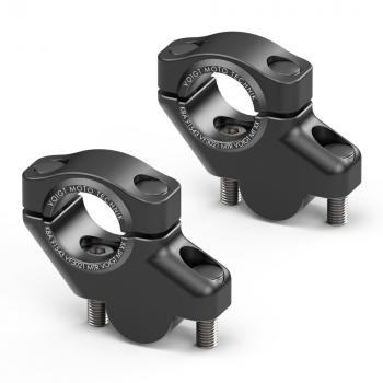 Lenkererhöhung 30 mm mit Versatz 21 mm passend für Moto Guzzi V85TT ´19-> Schwarz Eloxiert