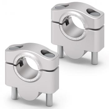 Lenkererhöhung 30 mm passend für Moto Guzzi V85TT ´19-> Silber Eloxiert