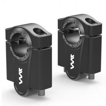 Lenkererhöhung 50 mm passend für Yamaha XT 1200 Z Super Ténéré (DP01) 10-12 Schwarz Eloxiert