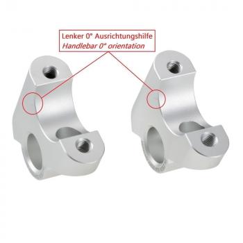 Lenkererhöhung mit Versatz 30 mm höher und 24 mm zurück passend für BMW R 1250 RT 21- mit Rohrlenker