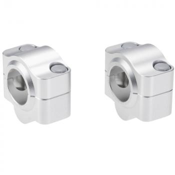 Lenkerumbau auf Fat-Bar, 20 mm Erhöhung passend für Yamaha XT 550 (28E) 83 Silber Eloxiert