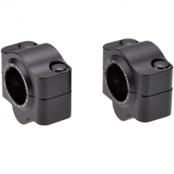 Lenkerumbau auf Fat-Bar, 20 mm Erhöhung passend für Yamaha XV 1100 Virago (4PP) 90-95 Schwarz Eloxiert