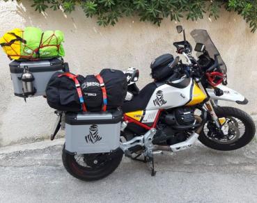 Preview: 	Aluminium Zusatzgepäckträger passend für Moto Guzzi V 85 TT