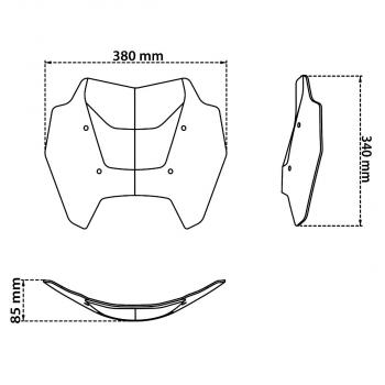 Preview: Windschild "Endurance“ niedrig für BMW R 1300 GS 2024