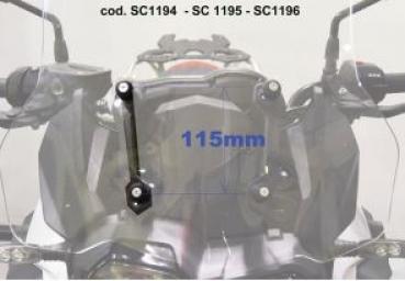 Preview: Windshield suitable for BMW F750 GS - Height 415mm