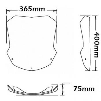 Preview: Windschild passend für BMW F800 ST