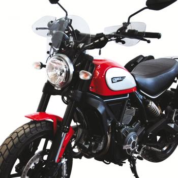 Preview: Windschild passend für Ducati Scrambler 800 (2015-) - Höhe 225mm