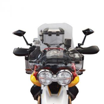 Preview: Windschild passend für Moto Guzzi V 85 TT - Hoehe: 480 mm - transparent-frontal
