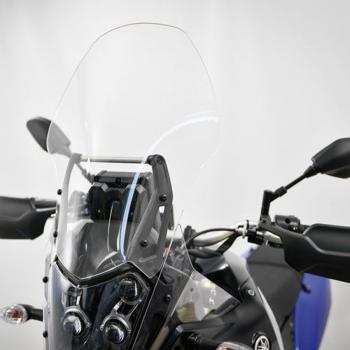 Windschild "passend für Yamaha Tenere 700 (2019-) - Höhe 490 mm - transparent- Seitenansicht